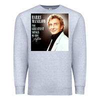 Heather Grey Best Barry Manilow Premium Sweatshirt - artisFamous