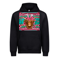 Forest Green easter longhaired cow Urban Hoodie - Jasminsmagicworld