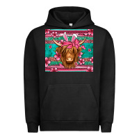 Pigment Black easter longhaired cow Urban Hoodie - Jasminsmagicworld