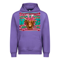 Tulip easter longhaired cow Urban Hoodie - Jasminsmagicworld