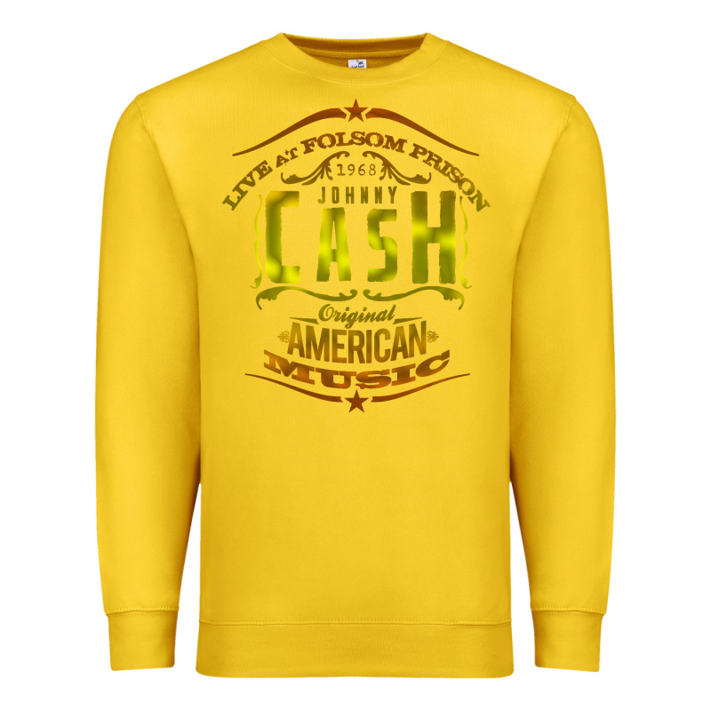 Johnny Cash Music Premium Sweatshirt by artisFamous | Teevron