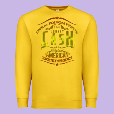 Johnny Cash Music Premium Sweatshirt Designed By Artisfamous