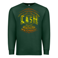 Sports Green Johnny Cash Music Premium Sweatshirt - artisFamous