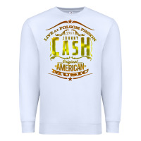 White Johnny Cash Music Premium Sweatshirt - artisFamous