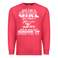 Cardinal mustang i m a girl who drives a mustang Premium Sweatshirt - artisFamous