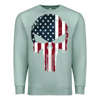Seafoam the punisher american flag Premium Sweatshirt - artisFamous