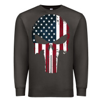 Smoke the punisher american flag Premium Sweatshirt - artisFamous