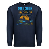 Navy Brandi Carlile Poster Premium Sweatshirt - artisFamous