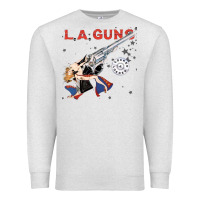 Oatmeal Heather la guns Premium Sweatshirt - artisFamous