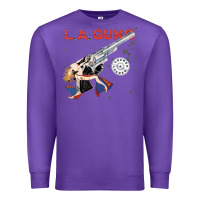 Purple la guns Premium Sweatshirt - artisFamous