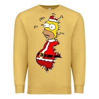 Antique Gold Homer Claus Christmas Premium Sweatshirt - artisFamous