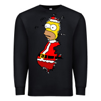Black Homer Claus Christmas Premium Sweatshirt - artisFamous