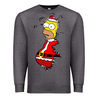 Charcoal Heather Homer Claus Christmas Premium Sweatshirt - artisFamous