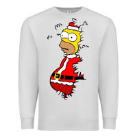 Dove Grey Homer Claus Christmas Premium Sweatshirt - artisFamous