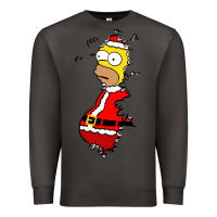 Smoke Homer Claus Christmas Premium Sweatshirt - artisFamous