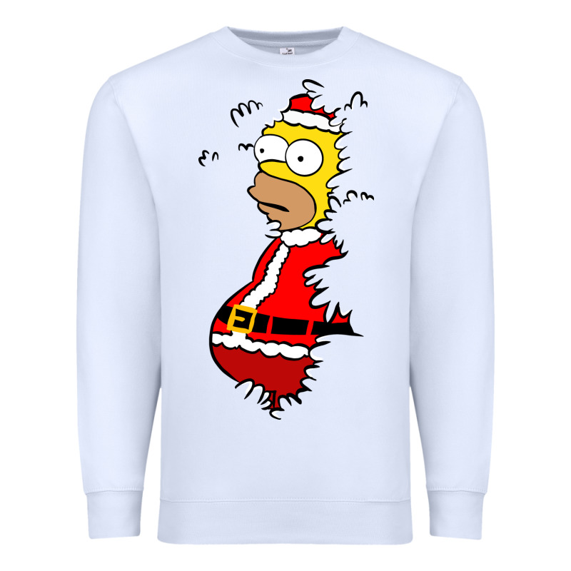 Homer Claus Christmas Premium Sweatshirt by artisFamous | Teevron