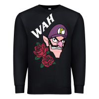 Black waluigi voice ( wah ) Premium Sweatshirt - artisFamous