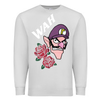 Dove Grey waluigi voice ( wah ) Premium Sweatshirt - artisFamous