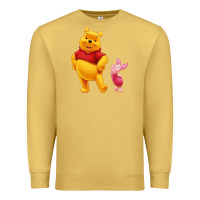 Antique Gold Winnie the Pooh Piglet Premium Sweatshirt - artisFamous