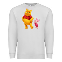 Dove Grey Winnie the Pooh Piglet Premium Sweatshirt - artisFamous