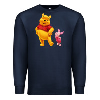 Navy Winnie the Pooh Piglet Premium Sweatshirt - artisFamous