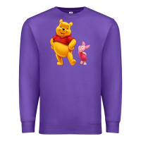 Purple Winnie the Pooh Piglet Premium Sweatshirt - artisFamous