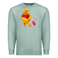 Seafoam Winnie the Pooh Piglet Premium Sweatshirt - artisFamous