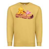 Antique Gold Winnie the Pooh Piglet Premium Sweatshirt - artisFamous