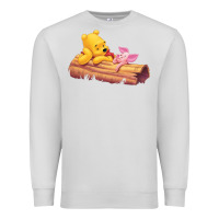 Dove Grey Winnie the Pooh Piglet Premium Sweatshirt - artisFamous