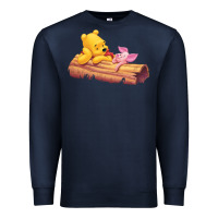 Navy Winnie the Pooh Piglet Premium Sweatshirt - artisFamous