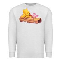 Oatmeal Heather Winnie the Pooh Piglet Premium Sweatshirt - artisFamous