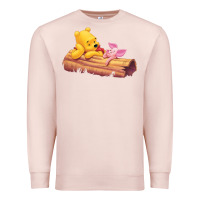 Pale Pink Winnie the Pooh Piglet Premium Sweatshirt - artisFamous