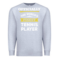 Heather Grey the world's finest tennis player Premium Sweatshirt - artisFamous