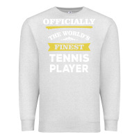 Oatmeal Heather the world's finest tennis player Premium Sweatshirt - artisFamous