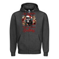 Charcoal Heather christmas life is better with a french bulldog Zipper Hoodie - JahusDesignShop