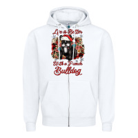 White christmas life is better with a french bulldog Zipper Hoodie - JahusDesignShop