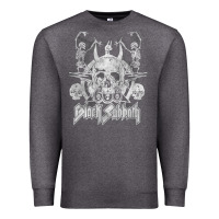 Charcoal Heather black sab.bath official vintage dancing skele Premium Sweatshirt - artisFamous