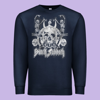 Black Sab.bath Official Vintage Dancing Skele Premium Sweatshirt Designed By Artisfamous