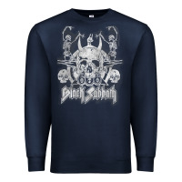 Navy black sab.bath official vintage dancing skele Premium Sweatshirt - artisFamous