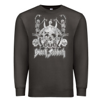 Smoke black sab.bath official vintage dancing skele Premium Sweatshirt - artisFamous
