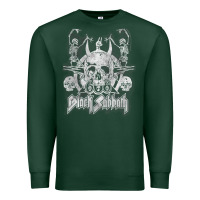 Sports Green black sab.bath official vintage dancing skele Premium Sweatshirt - artisFamous