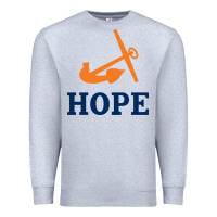Heather Grey Hope College Premium Sweatshirt - artisFamous