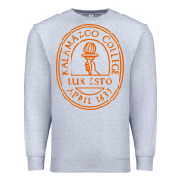 Heather Grey Kalamazoo College Premium Sweatshirt - artisFamous