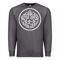 Charcoal Heather king crimson Premium Sweatshirt - artisFamous