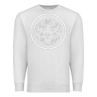Oatmeal Heather king crimson Premium Sweatshirt - artisFamous