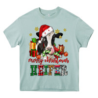 Arona merry christmas heifer cow Heavy Core Tee - CowGirlArtShop