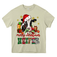 Mossy merry christmas heifer cow Heavy Core Tee - CowGirlArtShop