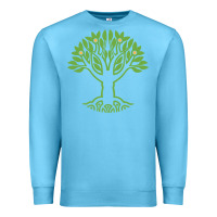 Ocean Blue Maharishi International College Premium Sweatshirt - artisFamous