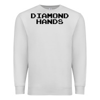 Dove Grey diamond hands Premium Sweatshirt - artisFamous