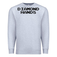 Heather Grey diamond hands Premium Sweatshirt - artisFamous